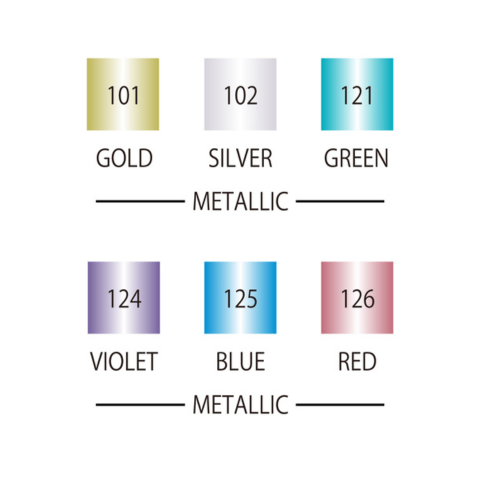 ZIG CLEAN COLOR DOT METALLIC 6 COLOR SET