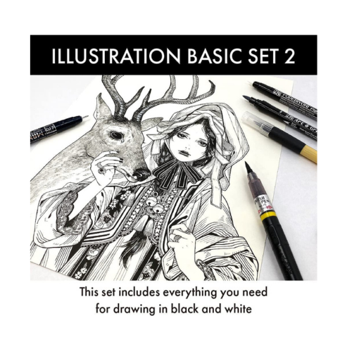 ZIG KURETAKE INKTOBER 2021 SPECIAL SET ILLUSTRATION BASIC SET 2