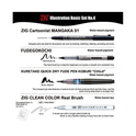Kuretake ZIG Inktober Special Set, ZIG Illustration Basic Set NO.4 for Manga Drawing, Lettering and Calligraphy, Professional Artist Quality, Made in Japan