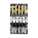 ZIG KURETAKE Bimoji Brush Pen, 5 Pcs Set (Extra Fine, Fine, Medium, Large, Medium Brush), great for Calligraphy, Hand lettering and Illustration, for Beginners and Professional, Made in Japan