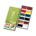 ZIG KURETAKE GANSAI TAMBI 12 COLORS SET WITH ZIG CARTOONIST MENSO BRUSH SMALL