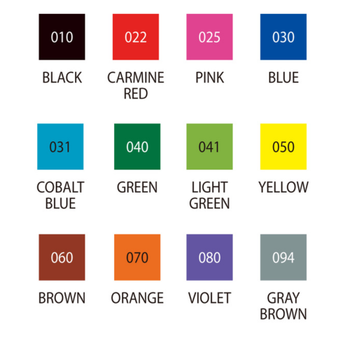 ZIG CALLIGRAPHY Ⅱ 12 color set 12VA