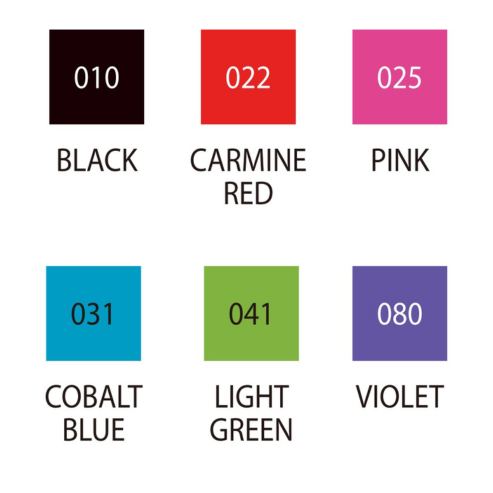ZIG CALLIGRAPHY Ⅱ 6 color set 6VA
