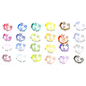 Zig BRUSHABLES 24 COLOURS set,MS-7700/24V CALLIGRAPHY MARKER PEN, Twin brush tips,Waterproof when dry, No mess,Photo-Safe,Acid Free,Lightfast,Odourless,Xylene Freeing,Archival Quality,Made in Japan