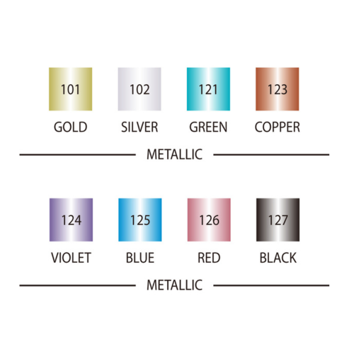 ZIG FUDEBIYORI METALLIC TOTAL 9 COLORS