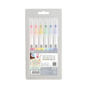 ZIG CLEAN COLOR DOT Single 6.pcs set MILD COLORS