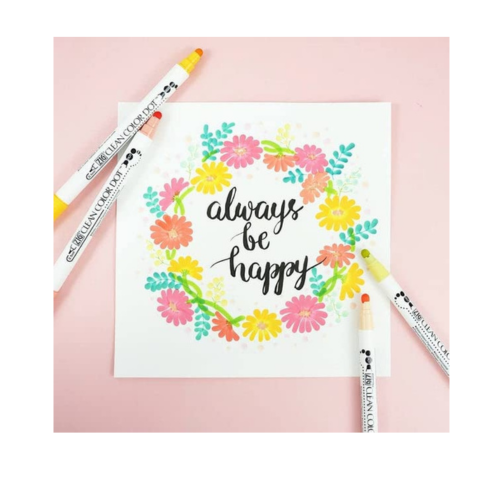 ZIG CLEAN COLOR DOT Single 6.pcs set MILD COLORS