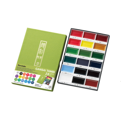 ZIG KURETAKE GANSAI TAMBI  18 colors set
