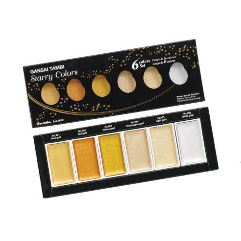 ZIG KURETAKE GANSAI TAMBI Starry Colors 6 colors set