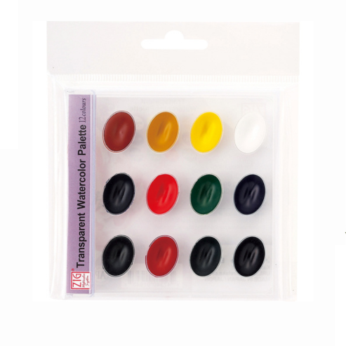 ZIG KURETAKE WATERCOLOR SYSTEM PEARLESCENT WATERCOLOR JEWEL BOX (12 colors set)