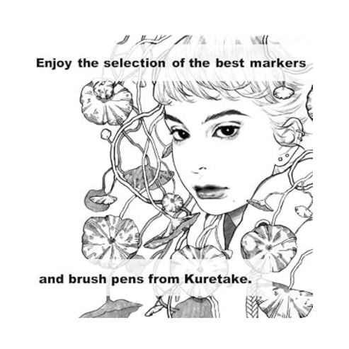 Kuretake ZIG Inktober Special Set, ZIG Illustration Basic Set NO.4 for Manga Drawing, Lettering and Calligraphy, Professional Artist Quality, Made in Japan