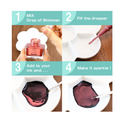 Zig Kuretake Ink-Cafe Drop of Shimmer, Glitter Paste Ink, Add a Pearly or Glitter-Like Sparkle to Your Ink Professional-Quality for Artists and Crafters, Ap-Certified, for Adult, Made in Japan