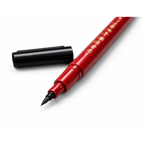 Zig Kuretake Fude Brush Pen Kouhitsu Ippon-Dachi No.45 Hard Tip – Japanese Calligraphy, Manga & Artist Drawing Marker (1 Pen) Made in Japan