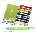 KURETAKE GANSAI TAMBI 36 colors set WITH ZIG WATERCOLOR SYSTEM BRUSH2O Medium COMBO SET