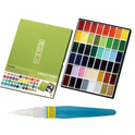 KURETAKE GANSAI TAMB 24 colors set WITH ZIG WATERCOLOR SYSTEM BRUSH2O Petit COMBO SET
