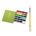 KURETAKE GANSAI TAMBI 24 colors set With ZIG WATERCOLOR SYSTEM BRUSH2O Detailer combo set