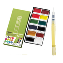 KURETAKE GANSAI TAMBI 12 colors set With ZIG WATERCOLOR SYSTEM BRUSH2O Detailer combo set