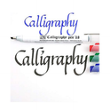 Zig Calligraphy Pen Set – 1mm Fine Tip Blue & Green Ink, Smooth Flow Water-Based Ink for Elegant Hand Lettering, Journaling, Greeting Cards & Art Projects. AP-Certified Japan