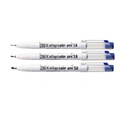 Zig Calligraphy Pen Set – 1mm, 2mm & 3mm Blue Ink Tips, Smooth Flow for Elegant Hand Lettering, Journaling, Greeting Cards & Art Projects. AP-Certified Japan