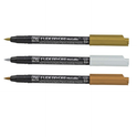 Zig FUDEBIYORI Brush Pens Metallic set of 3 perfect for lettering, illustration on dark papers, art, calligraphy, journaling, Archival quality, Odourless, Flexible brush tip. AP-Certified JAPAN