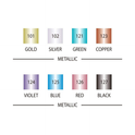 Zig FUDEBIYORI Brush Pens Metallic set of 3 perfect for lettering, illustration on dark papers, art, calligraphy, journaling, Archival quality, Odourless, Flexible brush tip. AP-Certified JAPAN