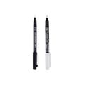 Zig KURETAKE Special Illustration Basic Set 1 Black Marker and 1 White Brush Pen [CNM-005,CBK-55P] for Manga Drawing, Lettering and Calligraphy,Professional Artist Quality Product. AP-Certified JAPAN