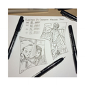Zig CARTOONIST MANGAKA 010 Black Pigment CNM-003,01,03 Pack of 3 Micron Liner Pens for Art,Illustration,Lettering,Graphic Designers,Paper Crafters and much more. AP-Certificated JAPAN