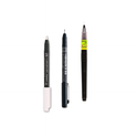 Zig KURETAKE Special Set, Illustration Basic Set 2 Black Markers and 1 White Brush Pen [CBK-55P,CNM-08,BP-24] for Manga Drawing, Lettering and Calligraphy, Professional Artist Quality