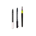 Zig KURETAKE Special Set, Illustration Basic Set 2 Black Markers and 1 White Brush Pen [CBK-55P,CNM-02,BP-24] for Manga Drawing, Lettering and Calligraphy, Professional Artist Quality.
