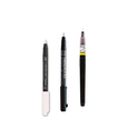 Zig KURETAKE Special Set, Illustration Basic Set, 2 Black Markers and 1 White Brush Pen [CBK-55P,CNM-05,BP-22] for Manga Drawing, Lettering and Calligraphy, Professional Artist Quality.