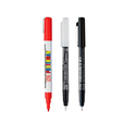 Zig Kuretake Special Set, Posterman Red 1mm Mangaka 05 Fudebiyori Brush Pen White Illustration Set for Manga Drawing, Lettering and Calligraphy, Professional Artist Quality, Made in Japan