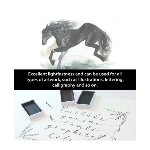Zig Special Illustration Set GANSAI TAMBI Graphite 6colors Micron Pen 05,BRUSH2O Petit,Wink of Stella Brush Glitter for Manga Drawing Lettering & Calligraphy Professional Artist Quality. Japan