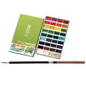 ZIG KURETAKE GANSAI TAMBI 36 COLORS SET WITH ZIG CARTOONIST MENSO BRUSH SMALL