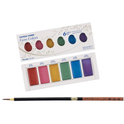 Zig KURETAKE GANSAI TAMBI GEM COLORS 6 COLORS SET CARTOONIST MENSO BRUSH SMALL