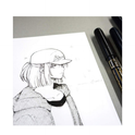 Zig CARTOONIST MANGAKA 010 BLACK PIGMENT MICRON LINER PENS (CNM-01 03 & 05) PACK OF 3 PCS
