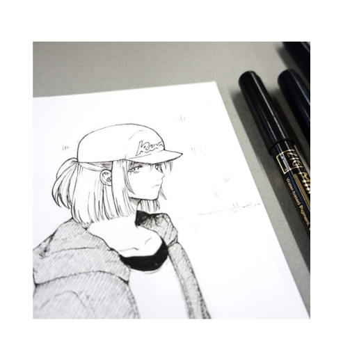 Zig CARTOONIST MANGAKA 010 BLACK PIGMENT MICRON LINER PENS (CNM-005 01 03) PACK OF 3 PCS