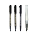 Zig Special Illustration Set Cartoonist Mangaka Flexible Fine, Medium,005 & Wink of Stella Brush Ⅱ Glitter. Clear for Manga Drawing Lettering and Calligraphy Professional Artist Quality Made in Japan