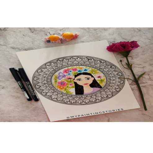 Zig KURETAKE Special Set, Illustration Basic Set 2 Black Markers [CNM-005,TUT-80] for Manga Drawing, Lettering and Calligraphy, Professional Artist Quality