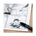 Zig KURETAKE Special Set, Illustration Basic Set 2 Black Markers [CNM-005,TUT-80] for Manga Drawing, Lettering and Calligraphy, Professional Artist Quality