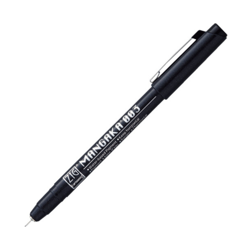 Zig Special Set Posterman Black & Mangaka Fineliner 005 Pen for Mandala Sketching Outlining Doodling Calligraphy Journaling Use on Planners Hand-Lettering Card Making especially on Cards.