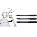 Zig CARTOONIST MANGAKA 010 BLACK PIGMENT MICRON LINER PENS (CNM-005 01 03) PACK OF 3 PCS