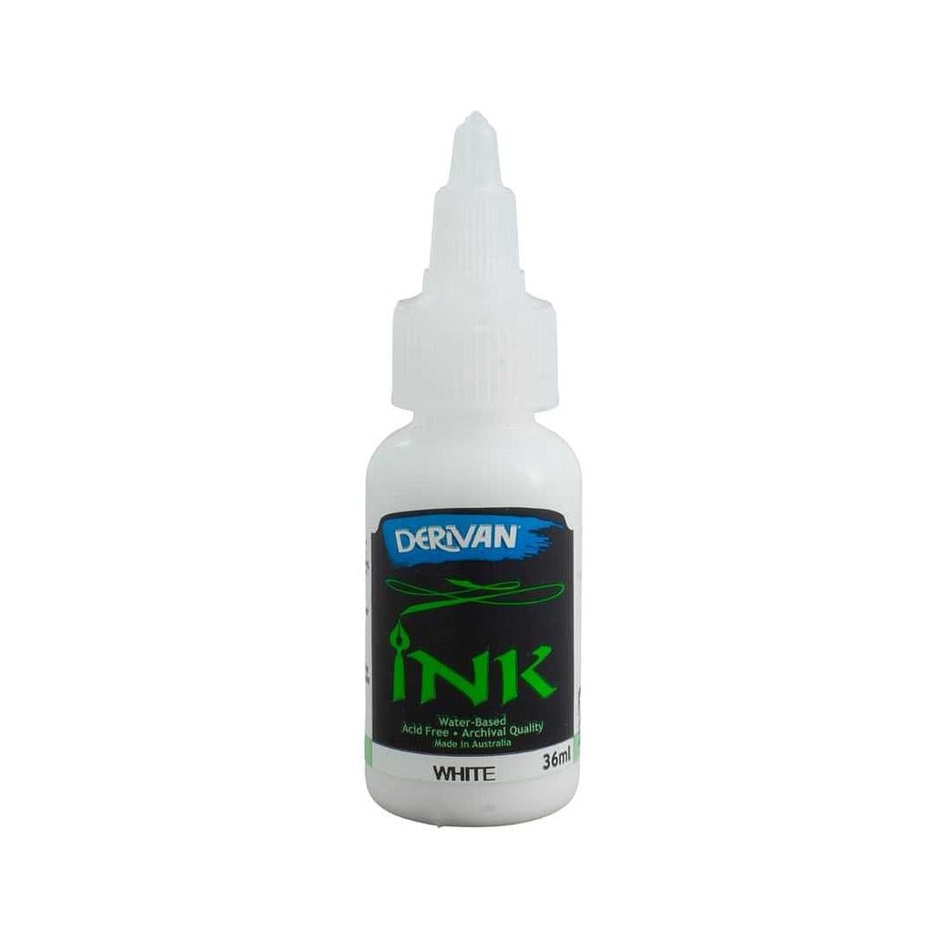Derivan Drawing Acrylic Inks` 36ml White