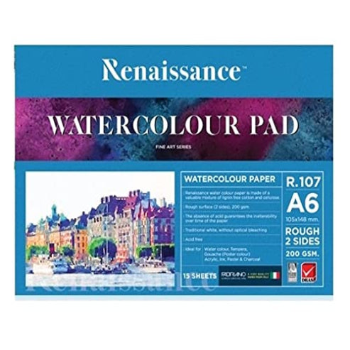 Gently Used [Renaissance R-107 is an A6-sized watercolor drawing book or pad featuring 200 GSM thick, rough-surface paper, often used for painting, sketching, and watercolor techniques] – Value Deal , Fully Functional , Tested & Working .