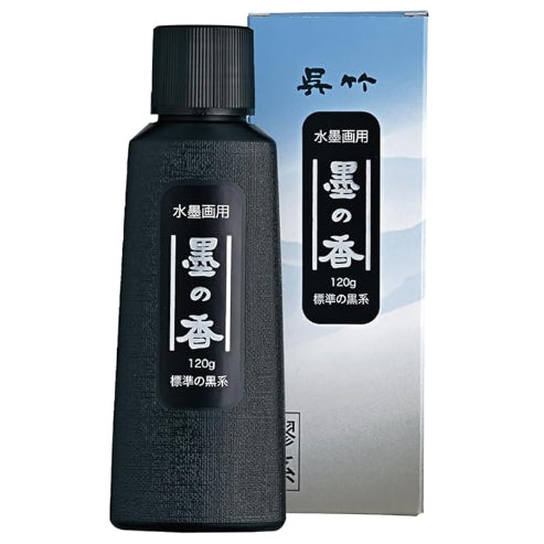 Zig Kuretake Sumi No Kaori for Sumi Ink Paiting Ink Black 120g for Dip Pen Brush, Artist Japanese Traditional Calligraphy & Painting Professional Quality for Lettering Drawing Made in Japan