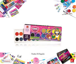 Masterart Premium Grade Water Colour Cake 12C (Paper Box) Made in Thailand