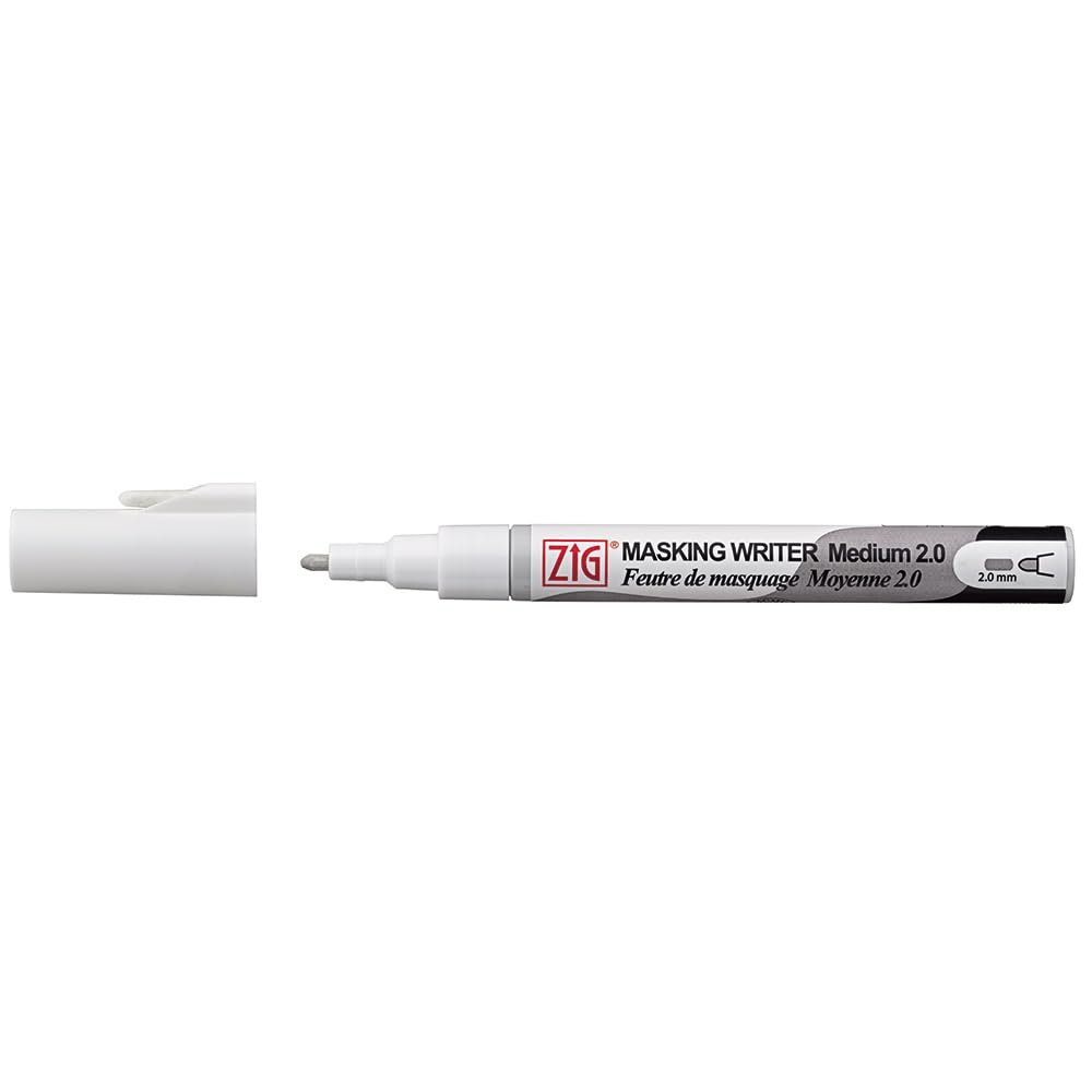 Zig MASKING WRITER MEDIUM Professional-Quality, for Artists, Beginners, kids, Non-Toxic, For illustration, watercolor and calligraphy Made in Japan