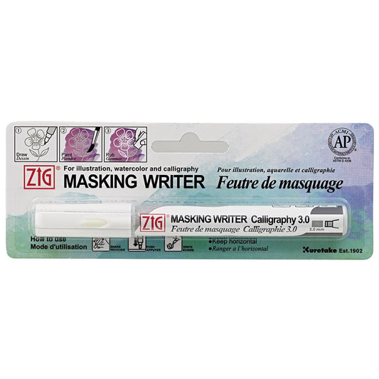Zig MASKING WRITER CALLIGRAPHY Professional-Quality, for Artists, Beginners, kids, Non-Toxic, For illustration, watercolor and calligraphy Made in Japan