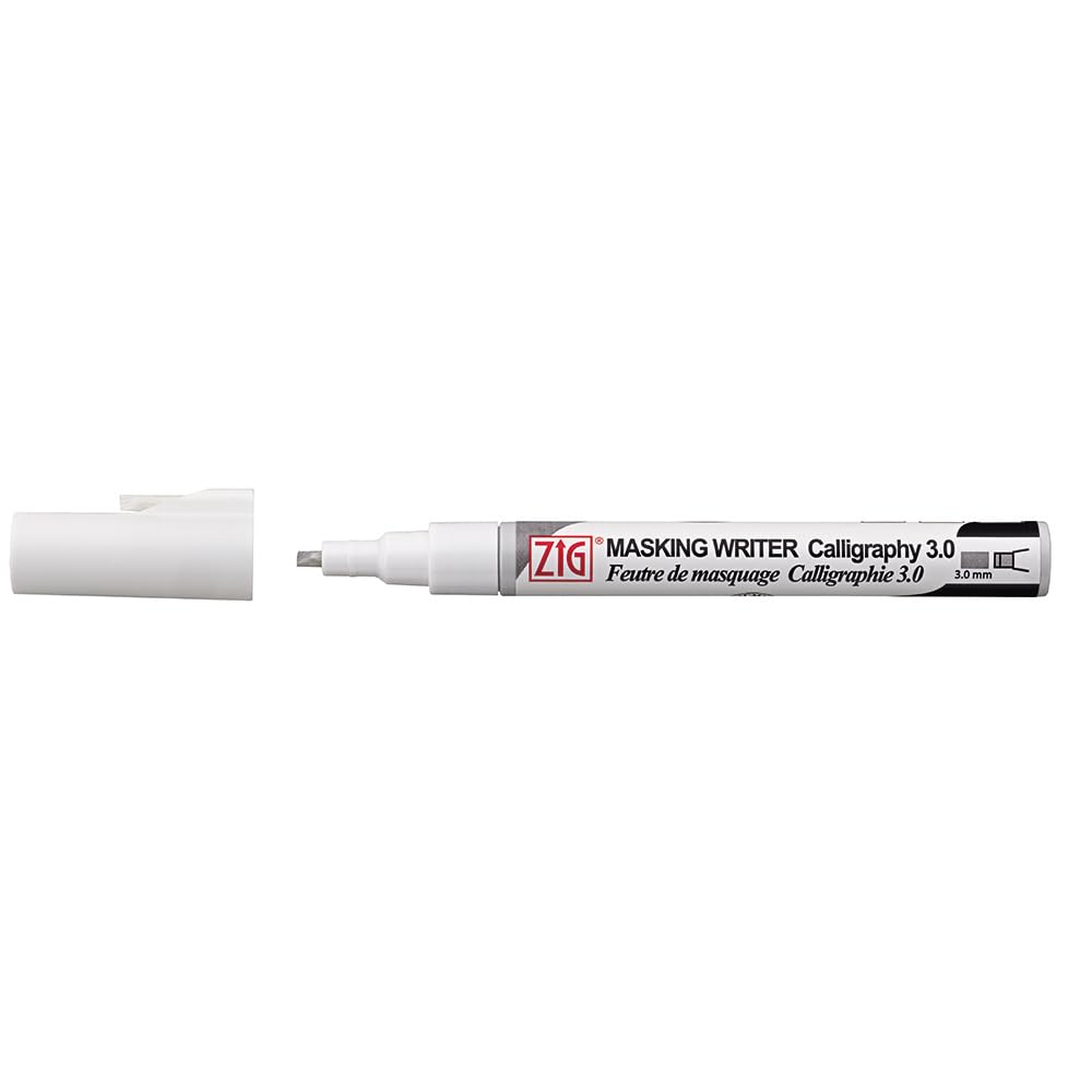 Zig MASKING WRITER CALLIGRAPHY Professional-Quality, for Artists, Beginners, kids, Non-Toxic, For illustration, watercolor and calligraphy Made in Japan