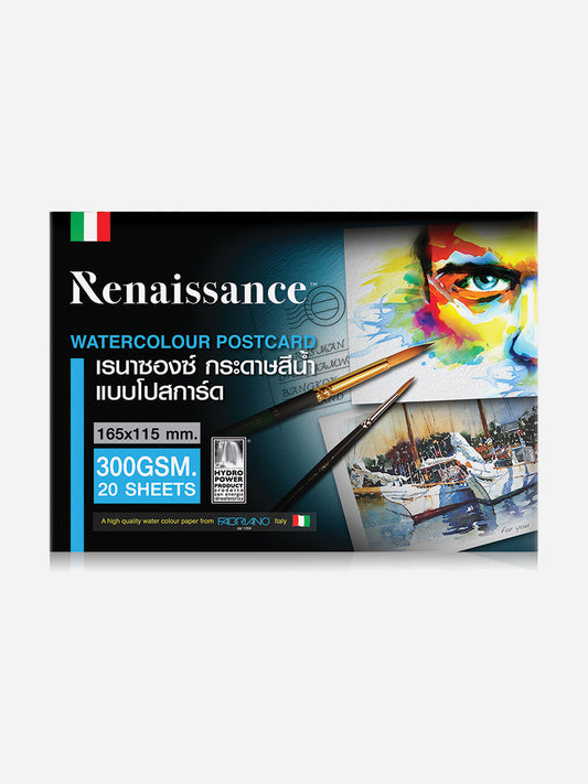 Renaissace Fabriano Water Colour Postcard Size Pad (300 GSM, 20 Sheets)