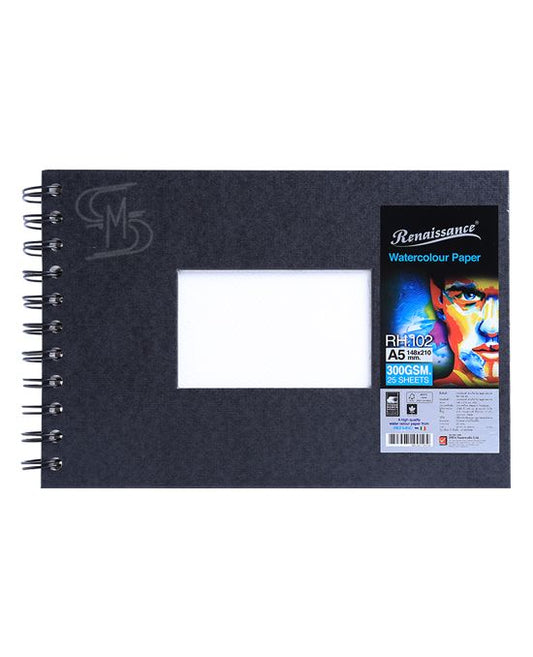Renaissance & Fabriano Drawing Watercolour pad A5 size 300 grams (25 sheets), model RH 102